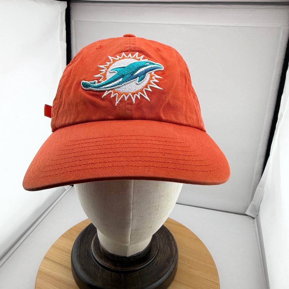 47 Brand Miami Dolphins NFL Hat Orange Adjustable Strapback Baseball Cap OSFA